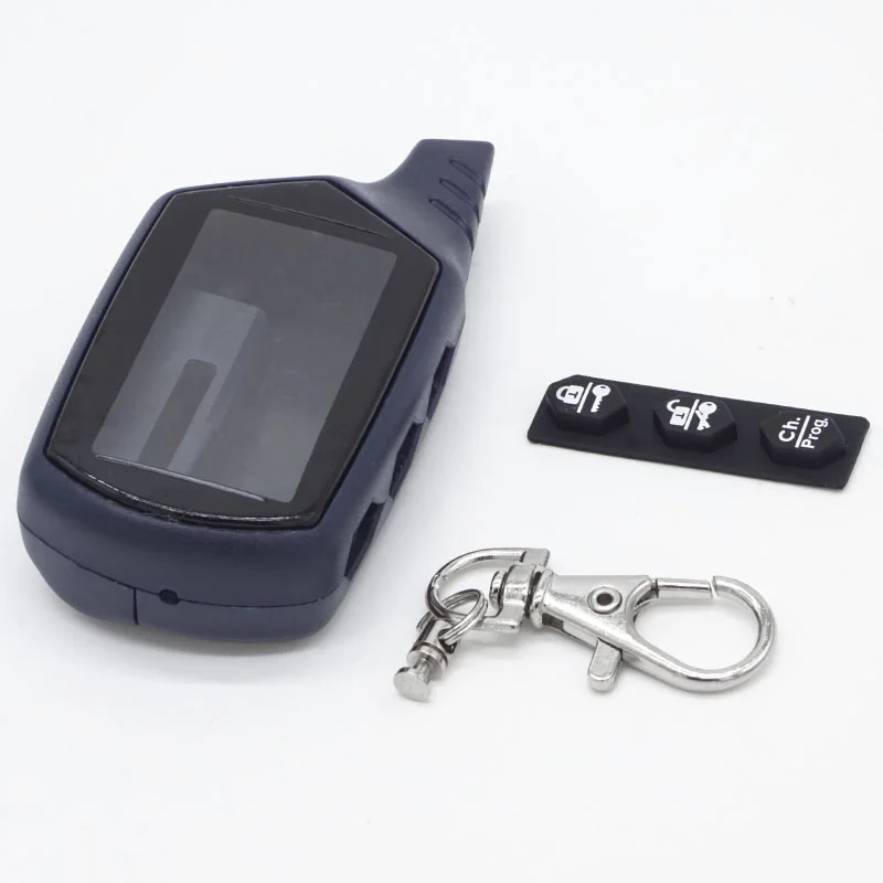 B9 A91 силиконовый чехол для ключей и двусторонняя Автомобильная сигнализация ЖК