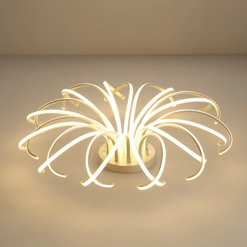 Современная Потолочная люстра светодиодные светильники для гостиной спальни