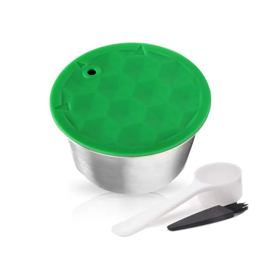 1pcs Stainless Nescafe, кофе, капсула, многоразовый фильтр, Pod из нержавеющей стали и пластика, многоразовая корзина для кофе Dolci Gusto - Цвет: 1pcs Stainless