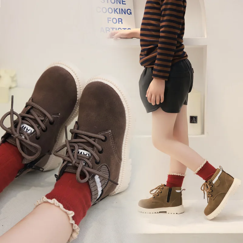 CUZULLAA/ботинки для маленьких девочек Обувь мальчиков Детская обувь Сезон