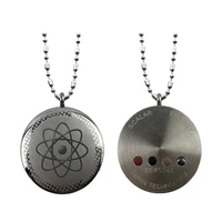 punk charm stainless steel necklace anti emf protection scalar energy quantum pendant necklace charm jewellry for men women