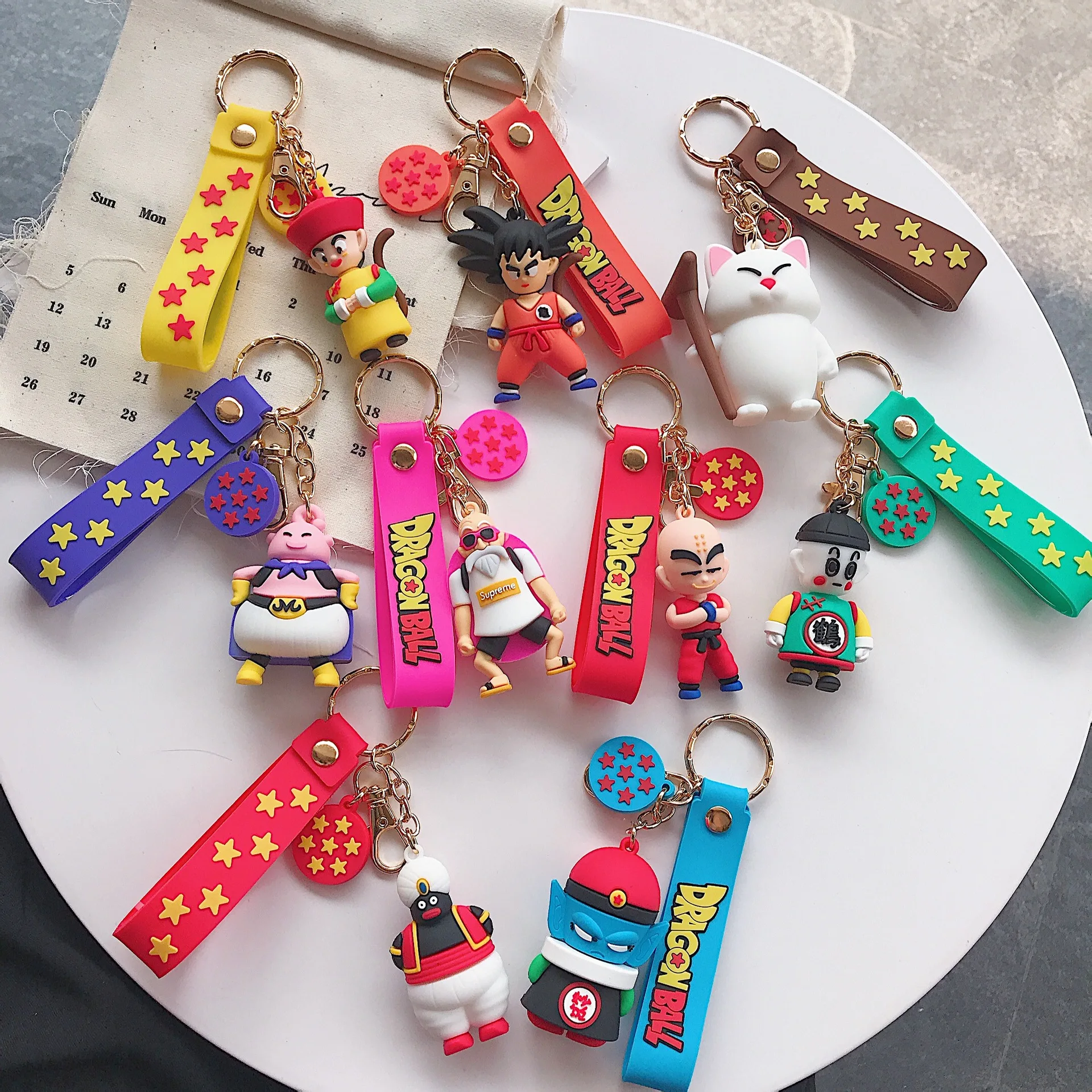 Креативные 9 видов стилей брелки с мультяшным драконом и шариком от солнца Wukong