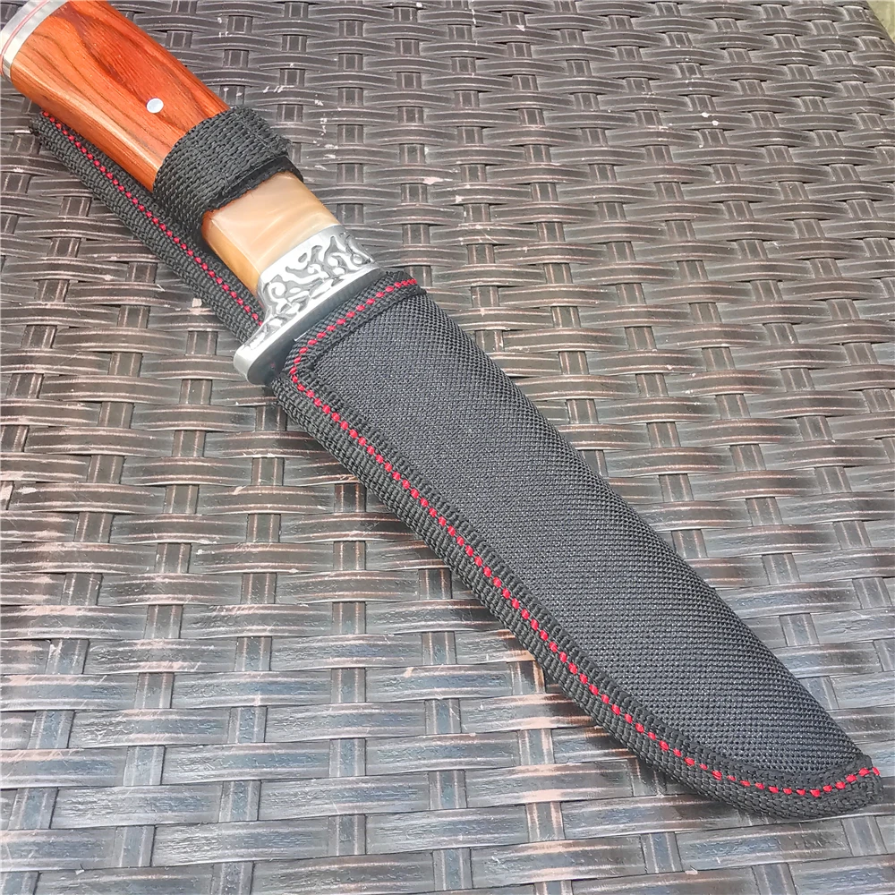 Охотничий нож высокого качества из нержавеющей стали изысканная деревянная