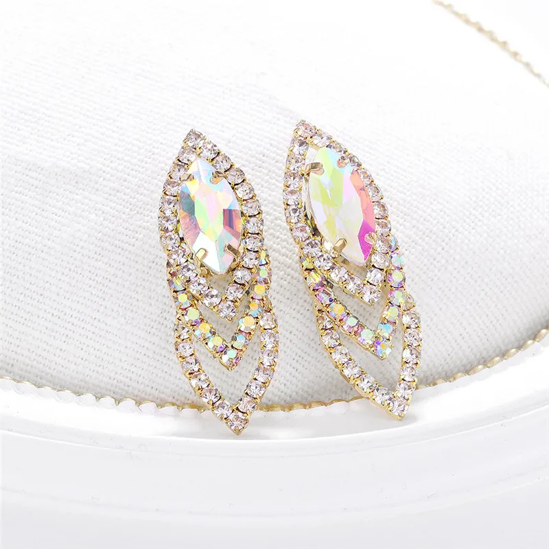 Женские серьги в ювелирных изделиях модные простые европейские и американские