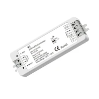 v2 dc 12v 24v 2ch5a constant voltage led cct controller for 5050 3528 strip light ww cw color temperature wireless receiver