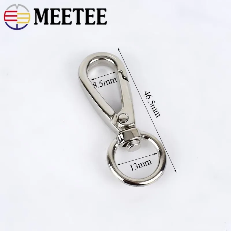 5/10pc Meetee Metal Swivel Trigger Lobster Clasp Snap Hook Buckles for Key Chain Ring DIY Outdoor Backpack Bag Parts Accessories | Дом и сад