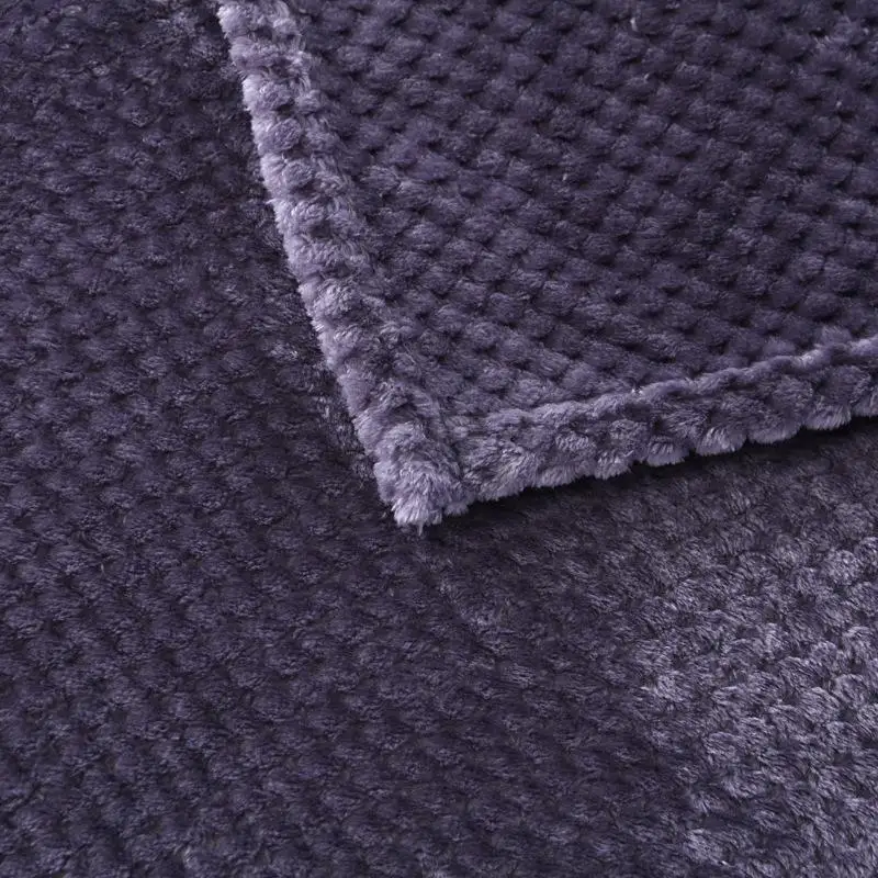 Плед плюшевый однотонный покрывало для кровати мягкое флисовое взрослых 49