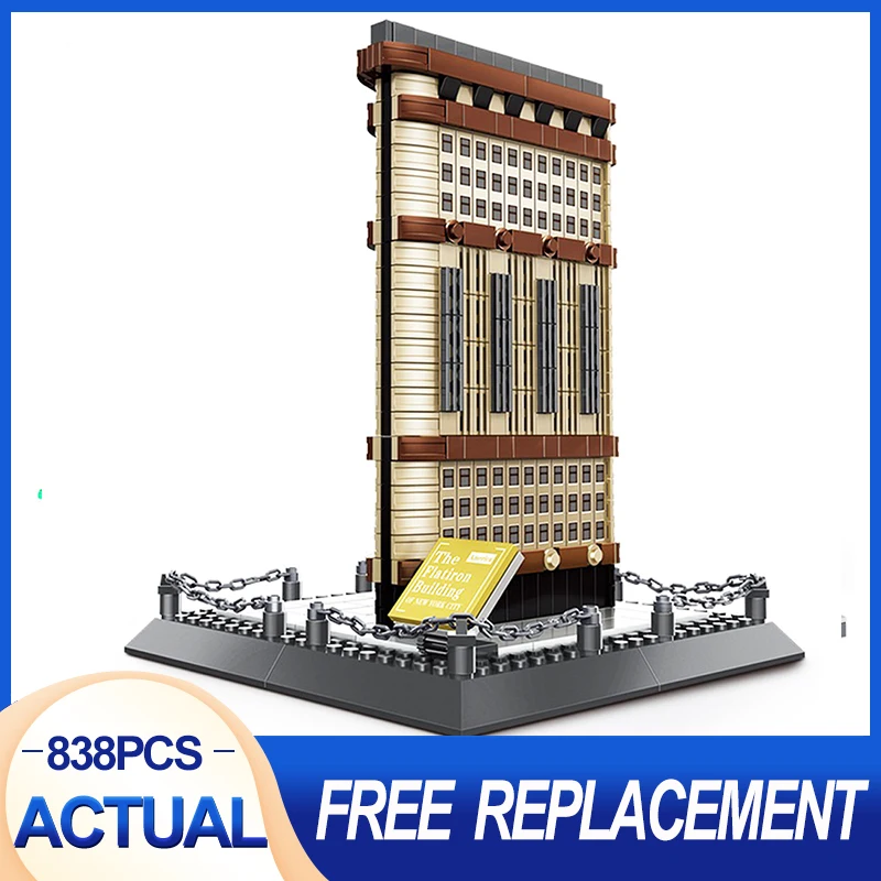 

Wange 4220 Famous Architecture New York Flatiron Building Granule Assembled Building Blocks House Model Toy for Children