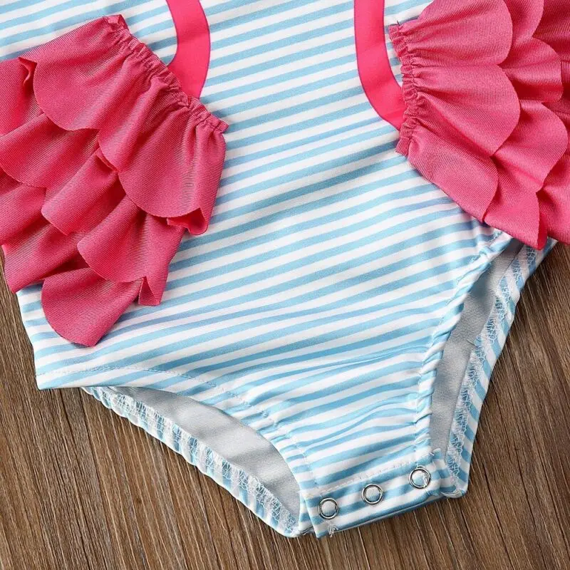 cute swan pattern kids girl one piece swimwear bikini swimsuit bathing suit for children | Children One-Piece Suits