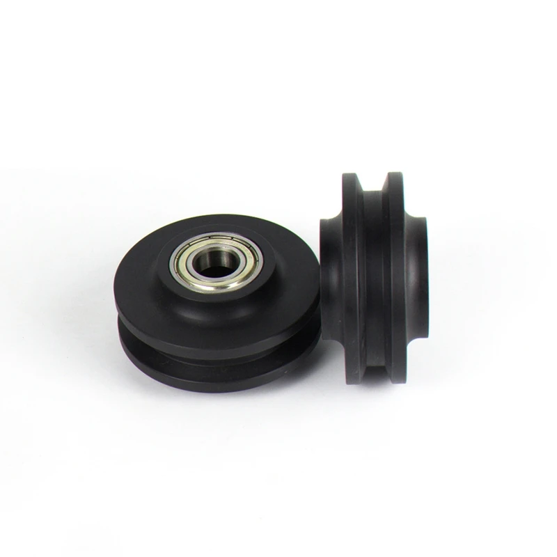 HTHL 4PCS колеса рельсы раздвижные ворота роликовые аппаратные дверной ролик