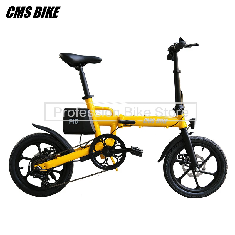 Verkaufen CMSBIKE CMS-F16 Erwachsene Falten Elektro-bike 16 Zoll Rad 250W 36V 7AH 6 Geschwindigkeit Elektromobil Mobilität Berg Fahrrad E-Bike