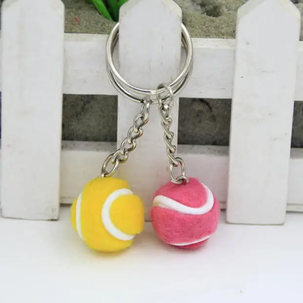 Брелок для ключей в виде теннисной ракетки маленький подарок Корейском стиле