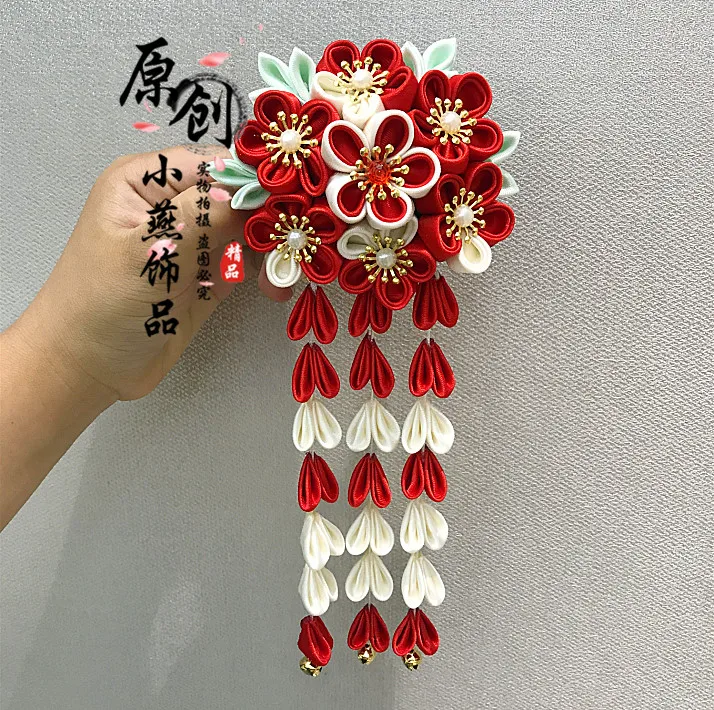 Древности ханьфу кимоно Сакура волосы на заколках для наращивания аксессуары