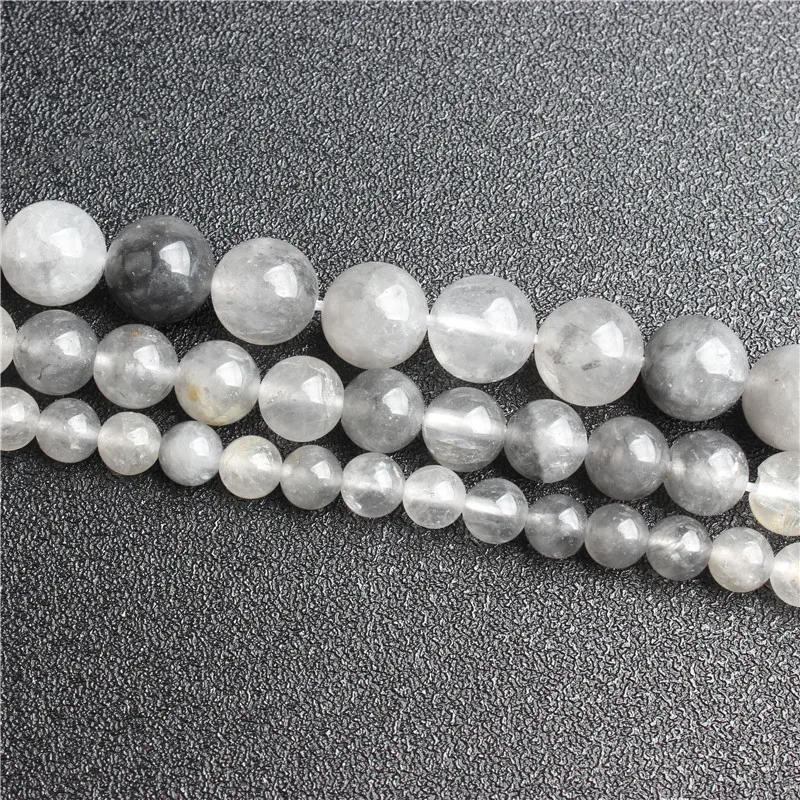 

Natural stone round bead cloud crystal loose beads 6 / 8 / 10 / 12mm suitable for jewelry making DIY Bracelet Necklace