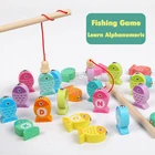 Детская деревянная игрушка для рыбалки