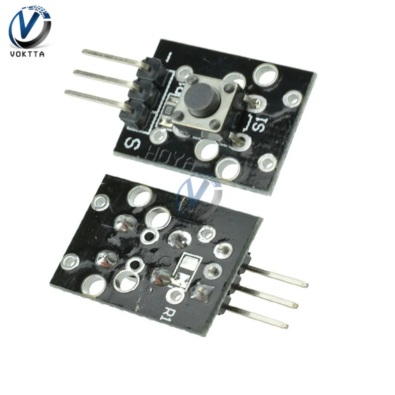 

10Pcs/lot KY-004 Tact Switch 3 Pin Push Button Switch Sensor Module 6*6*5mm 6x6x5mm KY 004 Touch Power Switch