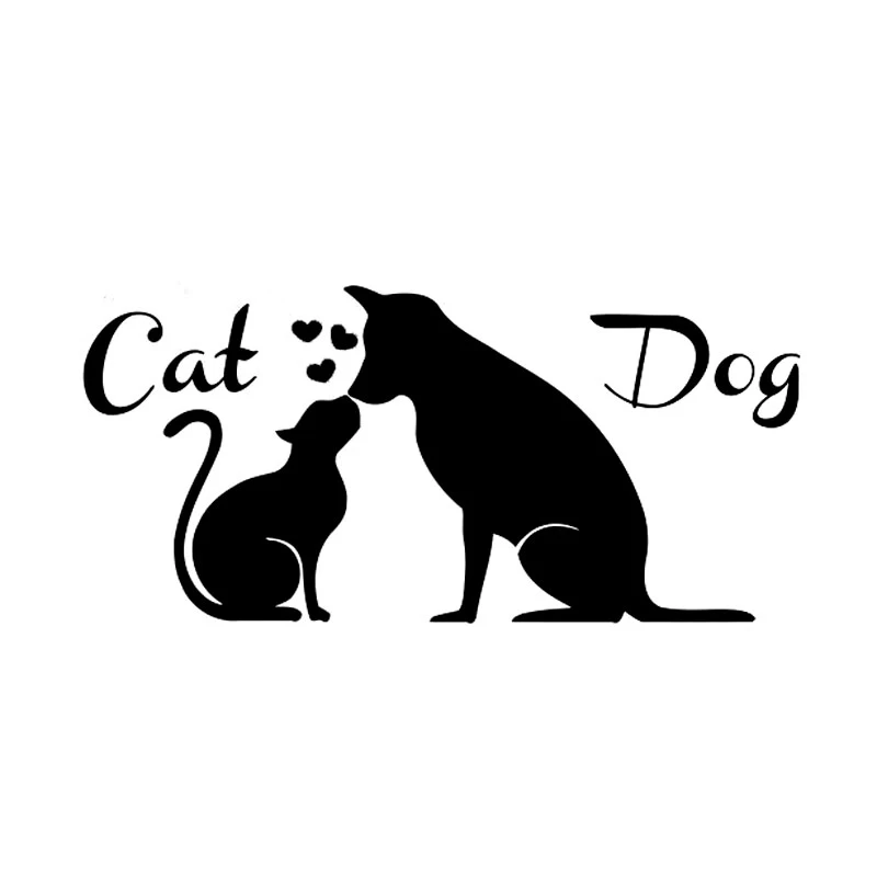 

Наклейка на автомобиль «Love дружба между собаками и кошками», водонепроницаемая наклейка для ноутбука, грузовика, мотоцикла, автомобильные ...