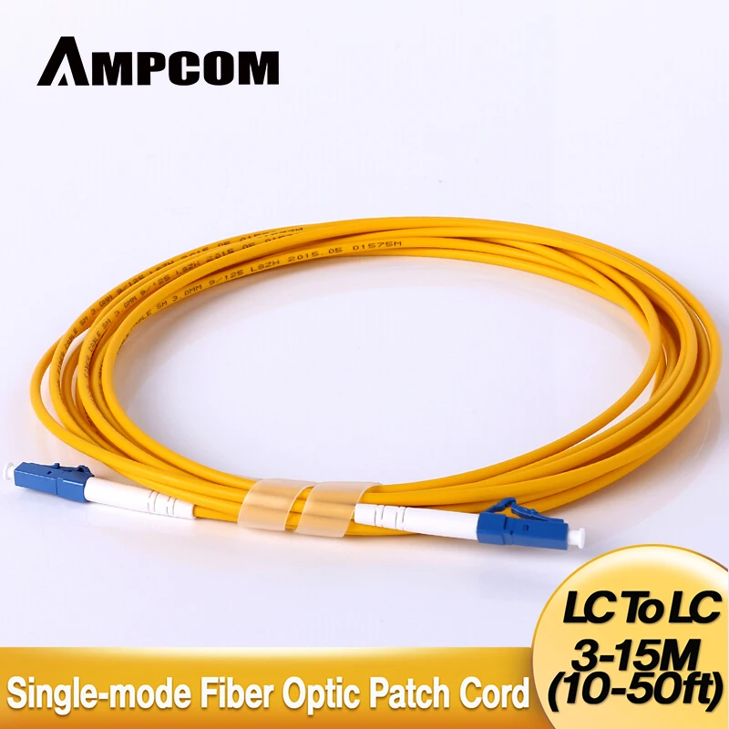 Оптоволоконный коммутационный кабель AMPCOM LC Simplex 9/125 LC/UPC к одномодовый перемычка