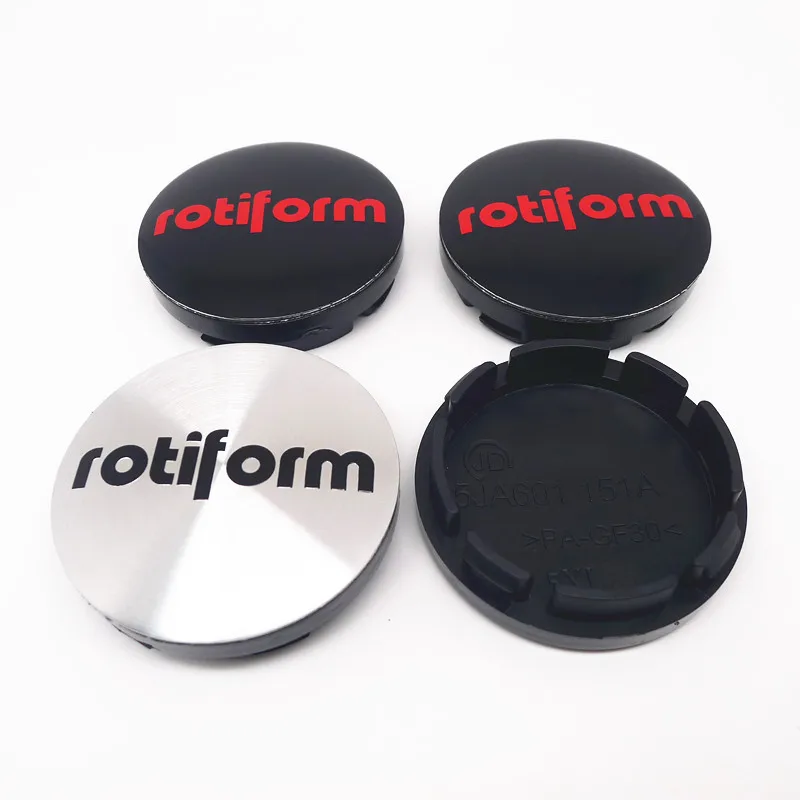 

4pcs 56mm Wheel Hub Center Cap Cover Rotiform Emblem Badge Sticker Car Styling Rims Cover Accessories