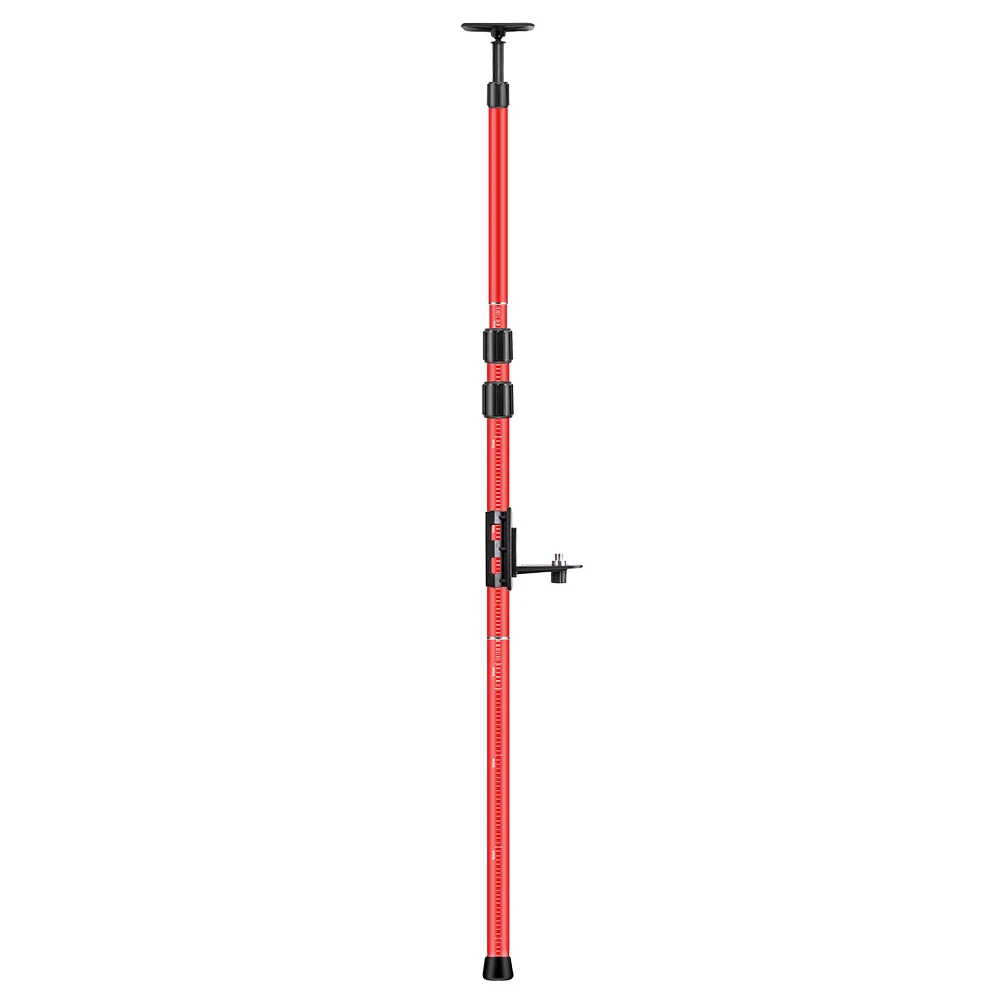 Laser Telescoping Pole Extend Level Bracket With 1/4&quotand 5/8&quot Adapter Mount Ceiling Leveling Rod For level 4M/2.8M | Инструменты