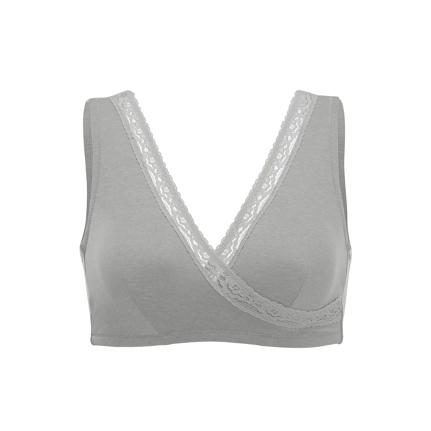 

Women's Gentle Comfortable Bras Sleep Wide straps Plus Size Bra Wirefree