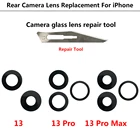 Стеклянный объектив для задней камеры с клеем для Iphone 13 12 6S 7 8 Plus X XR XS 12 Pro Max стеклянный объектив с инструментами для ремонта