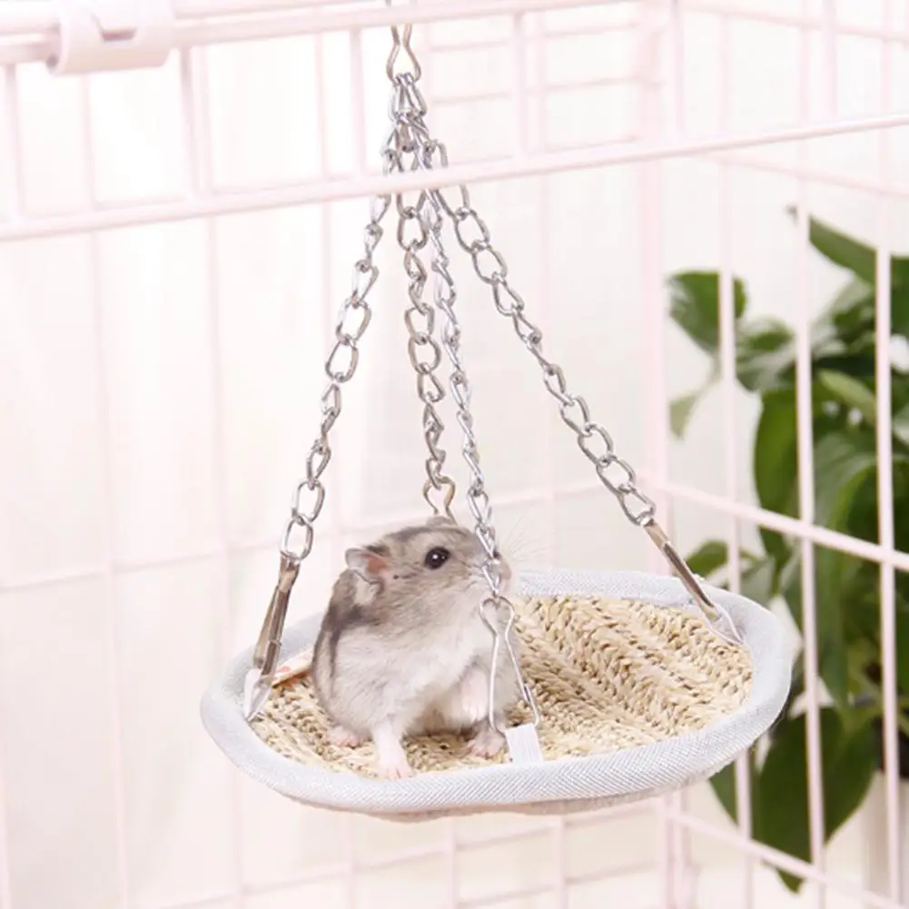 

Latest Pet Hamster Hammock Pet Puppy Swing Bed Durable Weaving Mini Pet Bed Hamster Birds Hanging Products Warming Bed