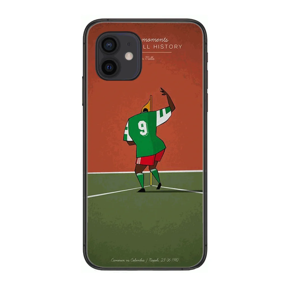 

football Style Phone Case cover For iphone 12 pro max 11 8 7 6 s XR PLUS X XS SE 2020 mini black cell shell