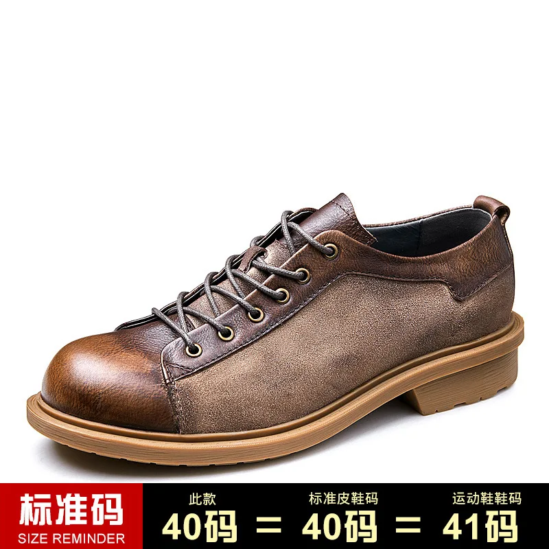 

Mens Shoes Casual High Quality Genuine Leather Shoes Men,Lace-Up Business Men Shoes,Men Dress Shoes all-match cowhide Spring