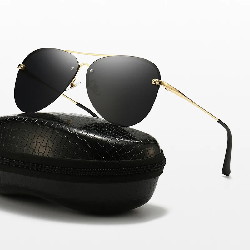 

Солнцезащитные очки-авиаторы поляризационные UV400 для мужчин и женщин, винтажные брендовые дизайнерские черные солнечные очки для вождения