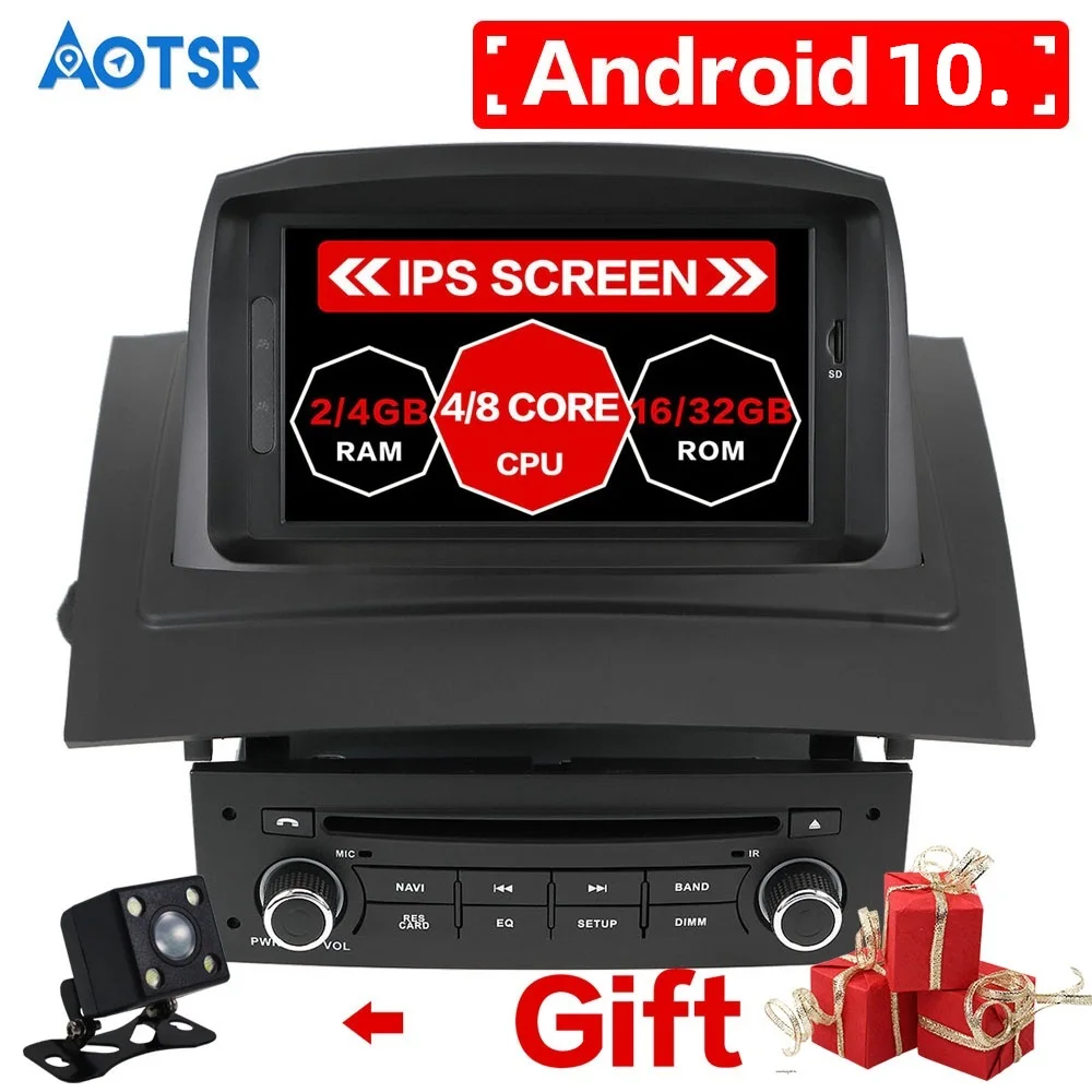 Автомобильный DVD плеер Android 10 мультимедийный для Renault Megane2 Fluence 2002 2008 Wi Fi радио GPS