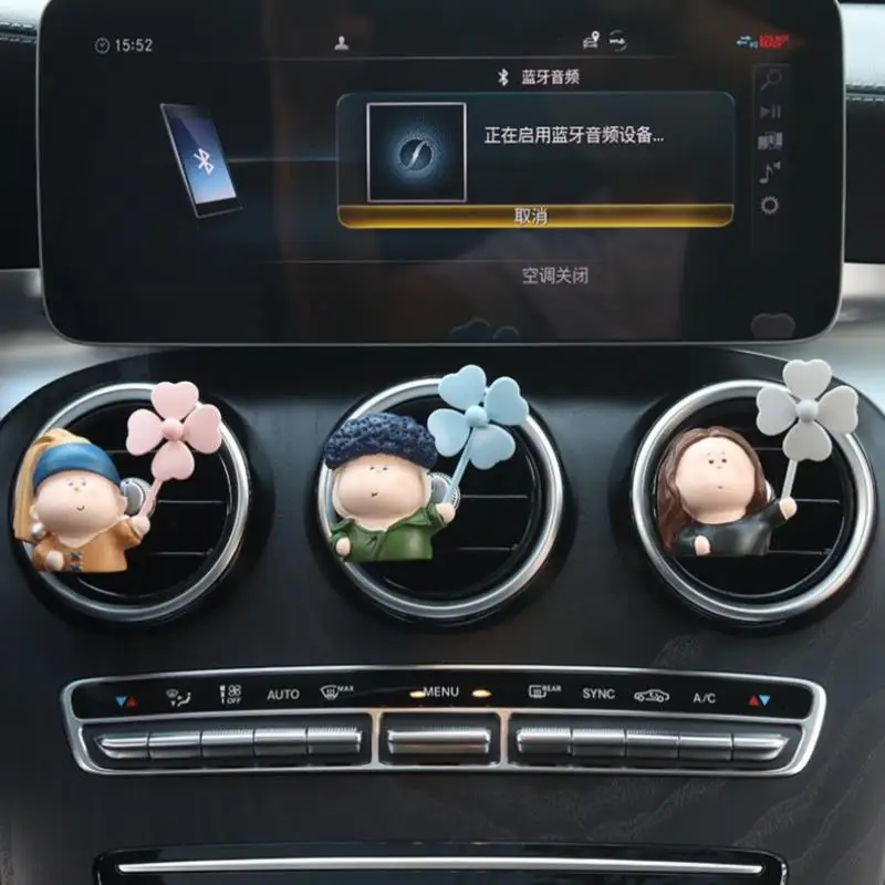 

Lovely Doll Windmill Car Air Vent Freshener Perfume Clip Aromas Diffuser Decor Air Conditioning Perfume Clip Flavoring For Cars