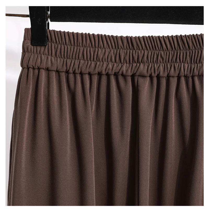 Брюки женские винтажные с завышенной талией широкими штанинами | Женская одежда