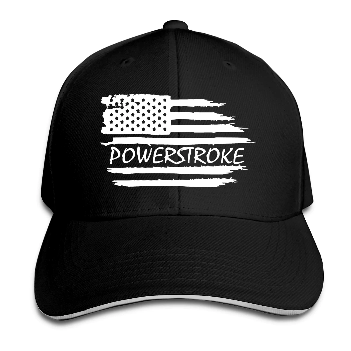 

American Flag-Powerstroke man's woman Fashionable breathable Trucker Hat