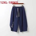 Шорты мужские, летние, в китайском стиле, размера плюс, 8XL, 9XL, 10XL, 12XL