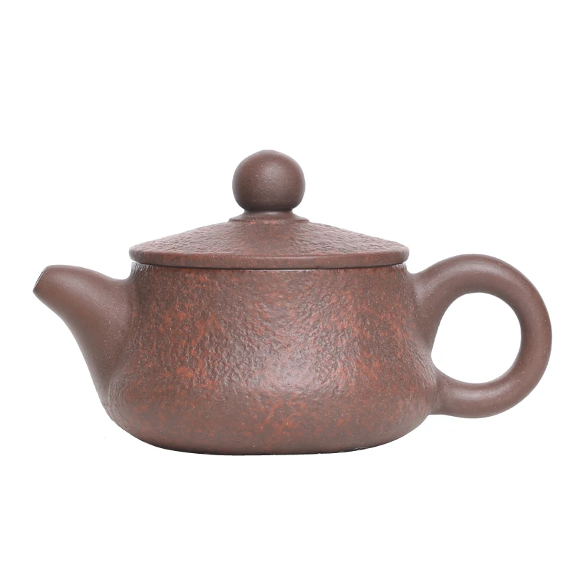 

Lin Nanyou's hand-held teapot Chaozhou specialty raw mineral vermilion clay small teapot