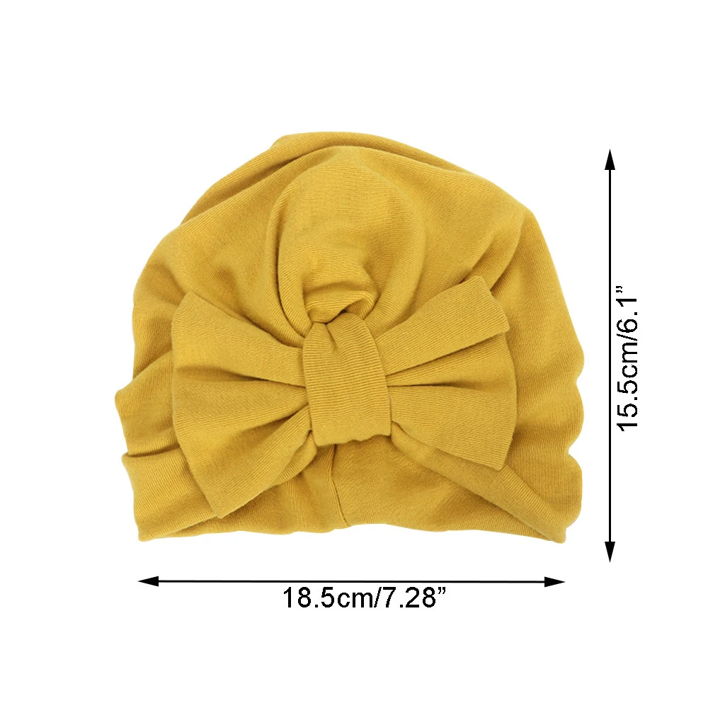

Baby Girl Turban Hat Soft Lovely Bowknot Baby Headband Toddler Girls Hair Band Bonnet Infant Cap Newborn Headwrap Baby Hairband