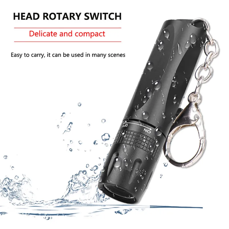 T6 светодиодный фонарь светильник вспышка портативный мини подвесной с пряжкой