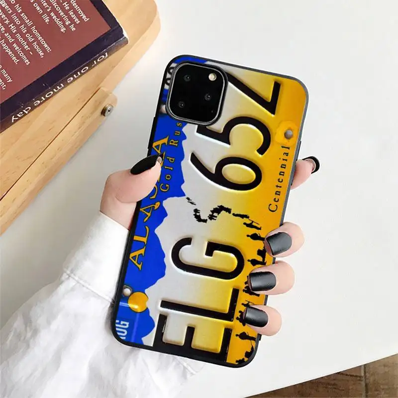 Чехол для телефона с номерным знаком Нью-Йорка iphone 13 8 7 6 6S Plus X 5S SE 2020 XR 11 12 pro XS MAX -