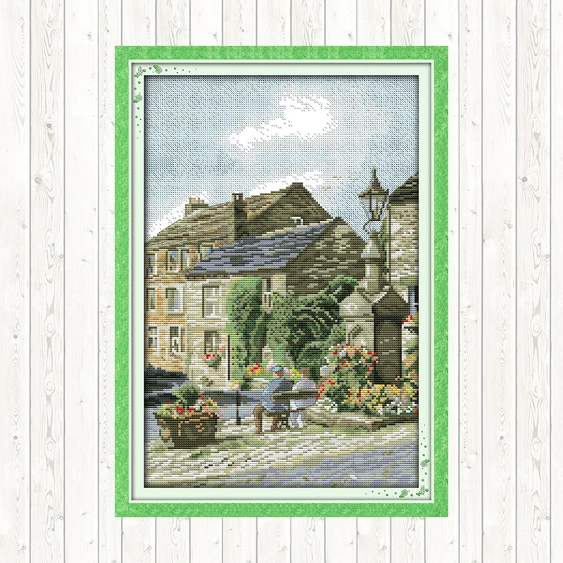 Набор для вышивки крестиком Joy Sunday 14 карат водорастворимый холст DMC вышивка с