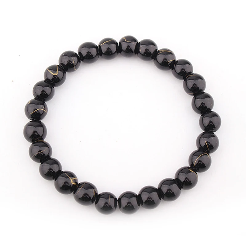 

New Trend Classic Handmade Men's Bracelets Women's Elastic Beaded Dumbbell Fitness Unisex Bracelet Fashion Jewelry Wholesale