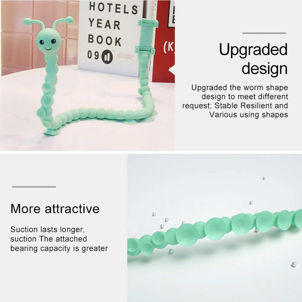 Гибкий ленивый милый червь мобильный телефон кронштейн Многофункциональный