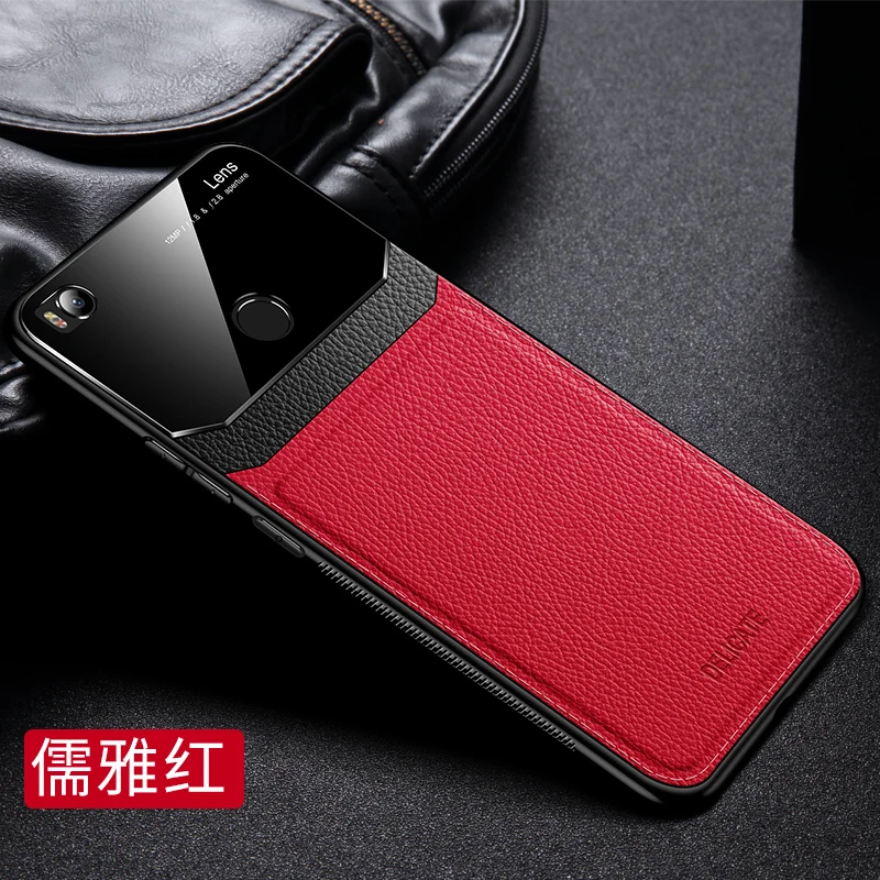 red Для Xiaomi mi 8 9 Pro Чехол для mi 8 Lite чехол для mi 9se Max 2 3 CC9 Pro акриловое стекло анти-падение из искусственной кожи чехол - Цвет: red