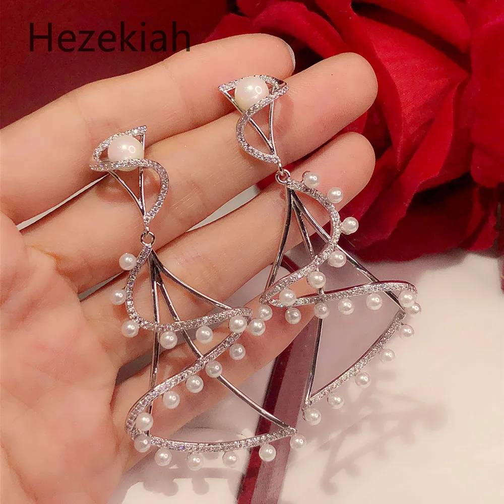 Hezekiah игольчатые серьги для свадебного платья невесты темпераментные и модные