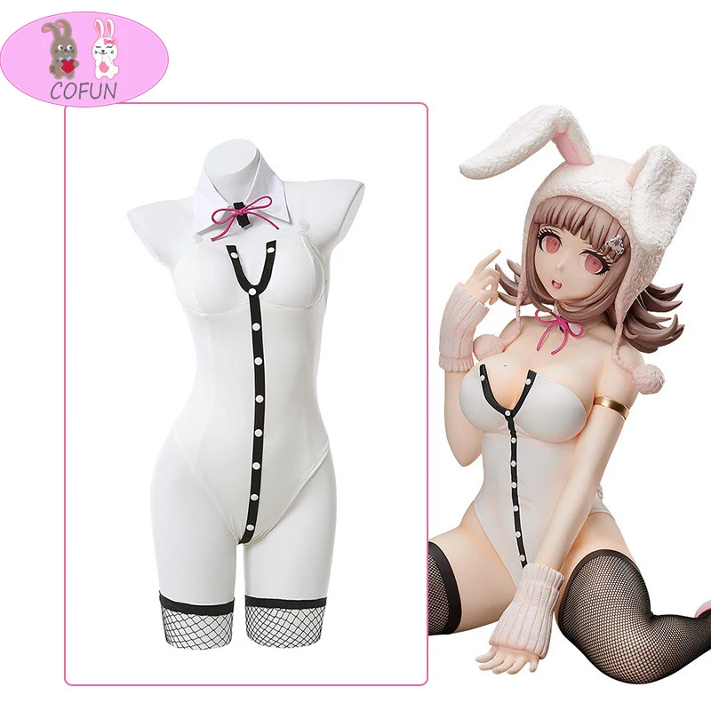 

COFUN Anime Game Danganronpa Nanami ChiaKi Sexy Bunny girl Cosplay Costume Women Girls