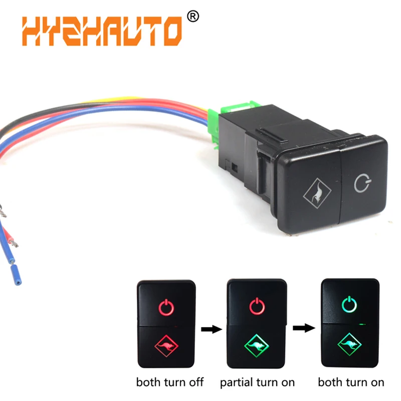 HYZHAUTO 1 шт. 5 контактный Переключатель Автомобильных противотуманных фар с двумя