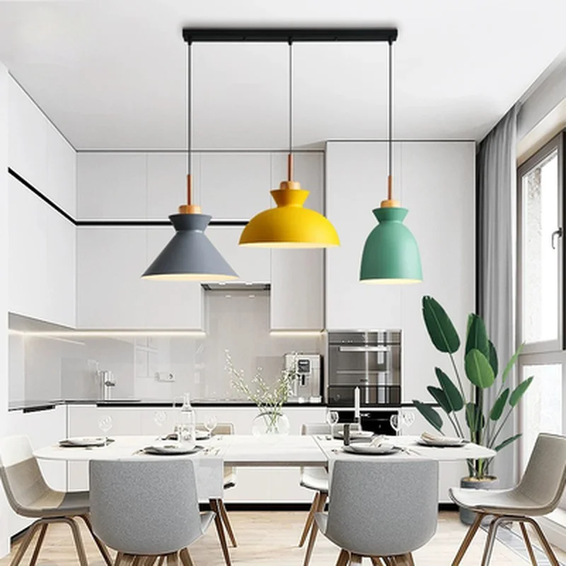 Набор из 3-х лампа для обеденного стола светильники мгновенной проявки Macaroon