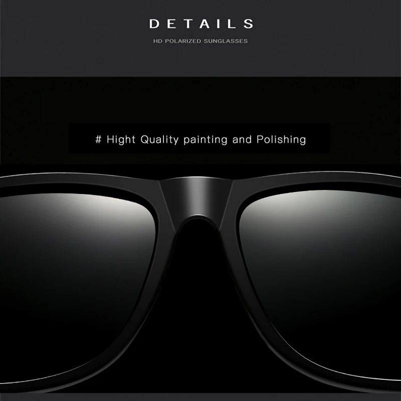 2020 Мужские поляризационные солнцезащитные очки женские для вождения квадратные