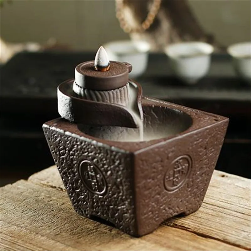 Каменная мельница керамическая курильница для благовоний горелка креативная