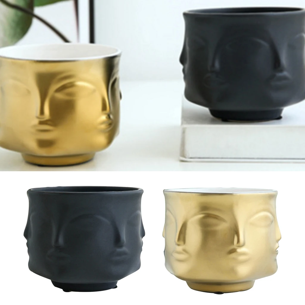 Керамический цветочный горшок для садового растения в скандинавском стиле